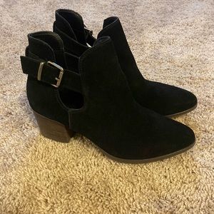 Black ankle booties